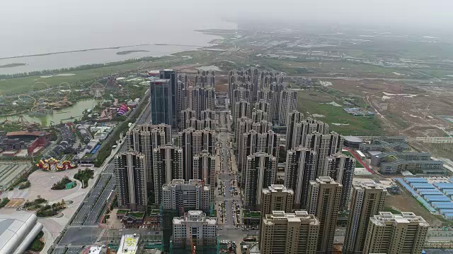 中国房地产鸟瞰图视频素材