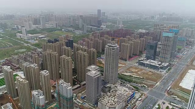 中国房地产鸟瞰图视频素材