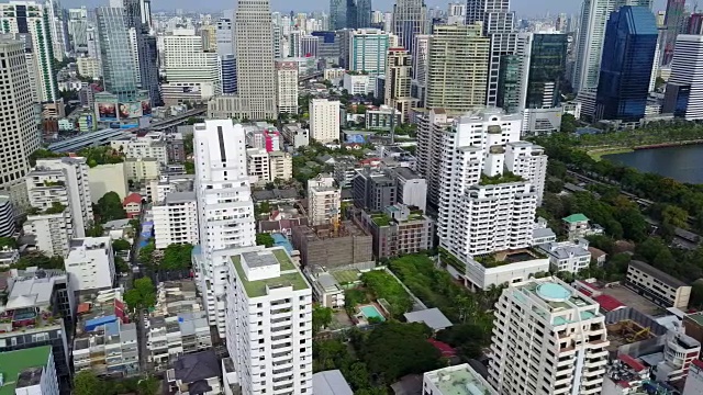 城市的空中景象视频素材