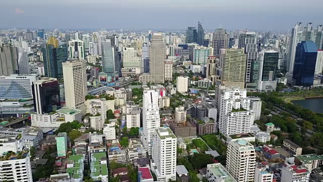 城市的空中景象视频素材