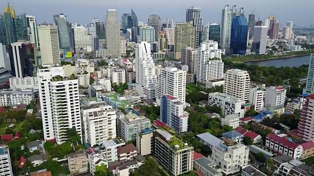 城市的空中景象视频素材