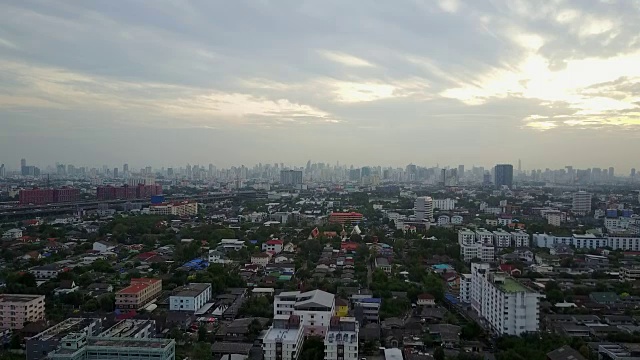 城市的空中景象视频素材