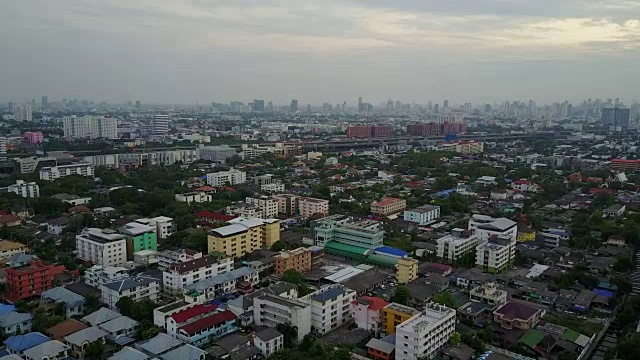 城市的空中景象视频素材