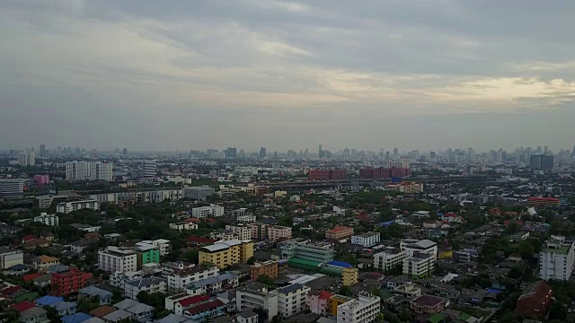 城市的空中景象视频素材