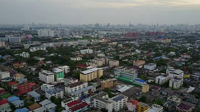 城市的空中景象视频素材