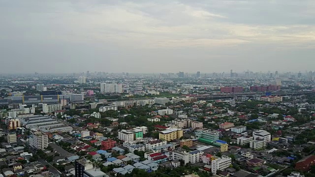 城市的空中景象视频素材