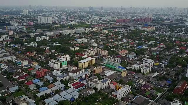 城市的空中景象视频素材