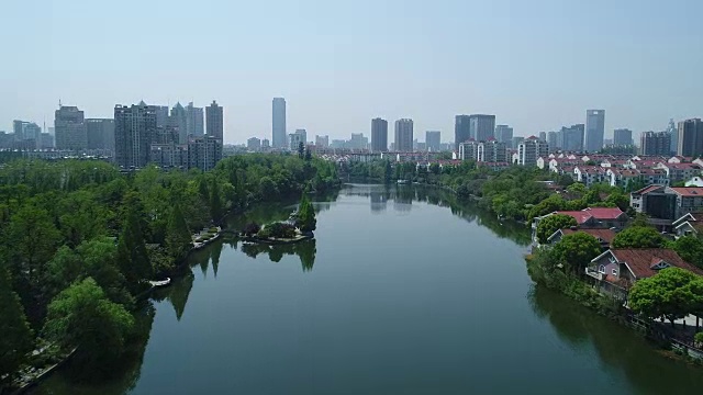 中国居住区鸟瞰图视频素材