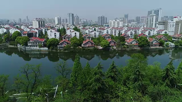 中国居住区鸟瞰图视频素材