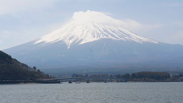 日本富士山和川口湖视频素材