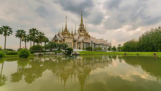 泰国呵叻府的泰国寺庙。视频下载