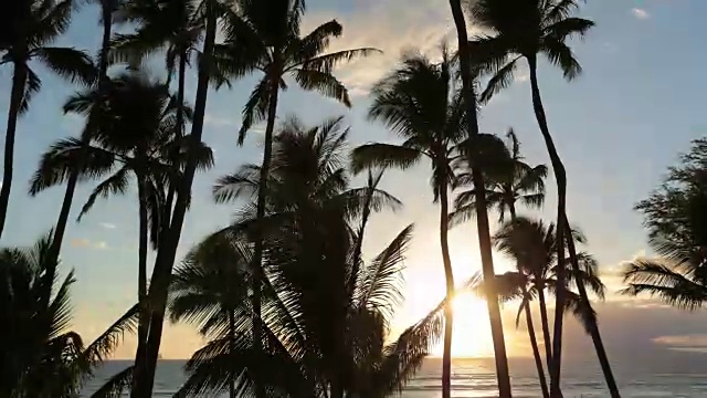 夏威夷毛伊岛日落的时间流逝视频下载