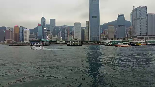 天星小轮在香港的观点视频素材