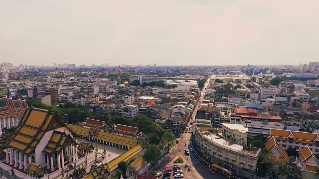 大秋千曼谷，泰国鸟瞰图视频素材