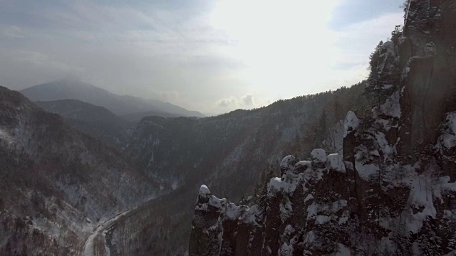 天线:飞过雪山视频素材