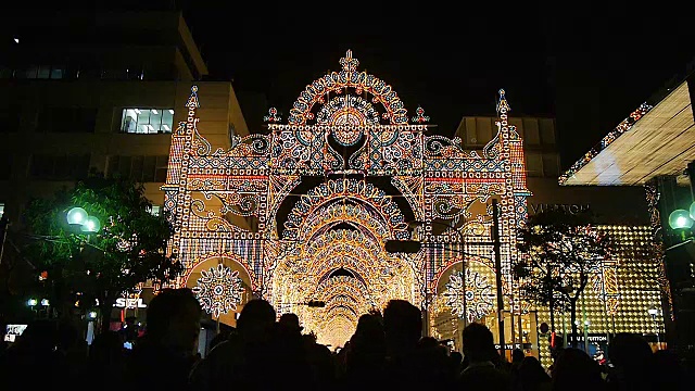 日本神户Luminarie视频素材