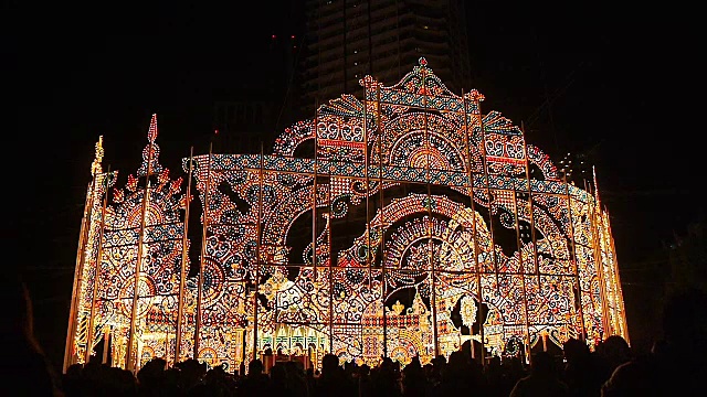 日本神户Luminarie视频素材