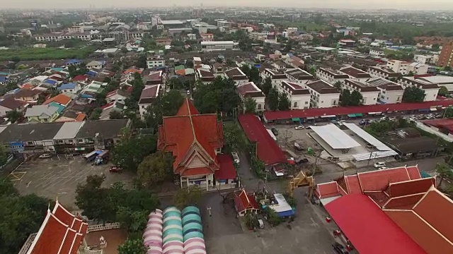 曼谷市区的寺庙视频素材