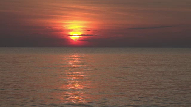 海上日落视频素材