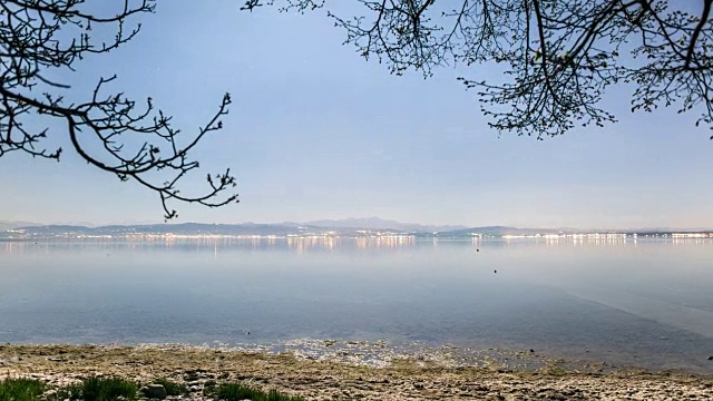 康斯坦斯湖夜晚时光流逝视频素材