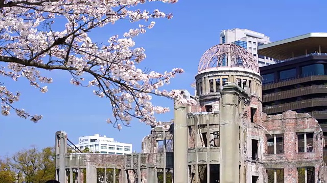 日本广岛的原子弹圆顶视频素材