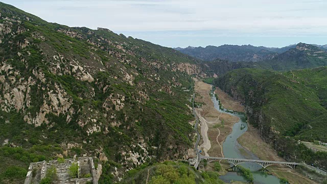 长城鸟瞰图视频素材