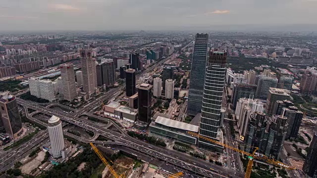 T/L WS HA PAN Beijing Urban Skyline /北京，中国视频素材