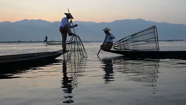 茵莱湖缅甸视频素材