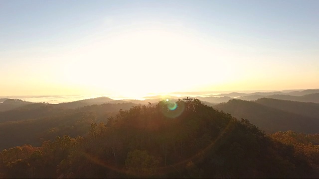 飞越阿巴拉契亚荒野，肯塔基州日出视频素材