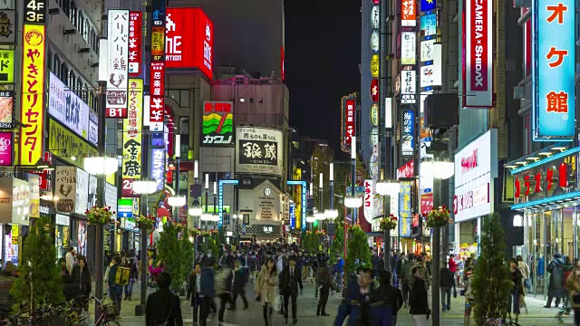 日本东京新宿歌舞伎町娱乐区视频素材