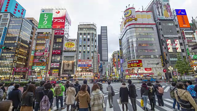 日本东京新宿歌舞伎町娱乐区视频素材