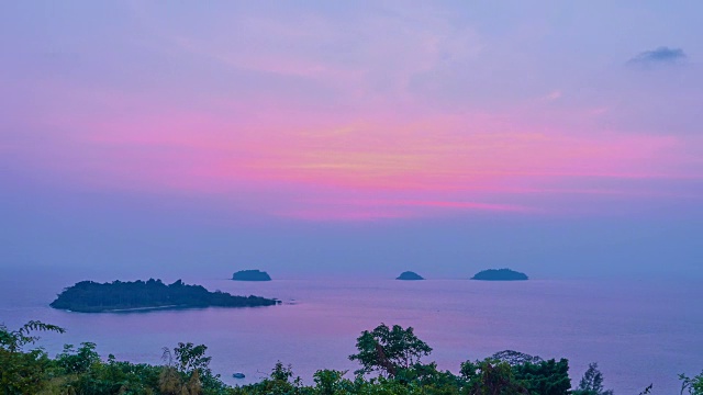 海上日落时光流逝视频素材