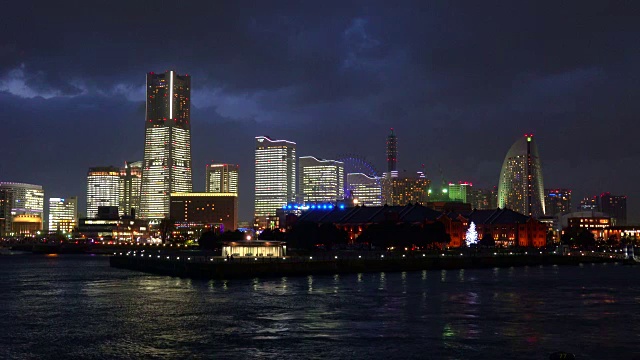 横滨夜景视频素材