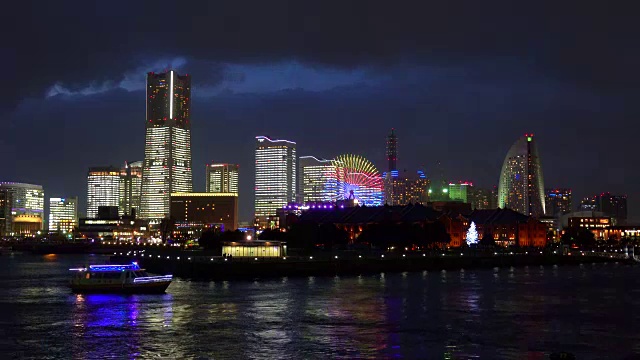 横滨夜景视频素材