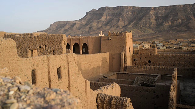 Tamnougalt kasbah，北非摩洛哥视频下载