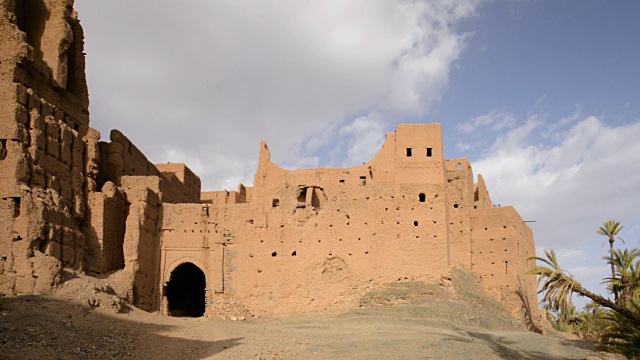 Tamnougalt kasbah，北非摩洛哥视频素材