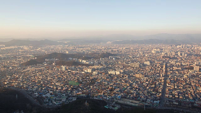 大邱市及吴邦塔(83塔)昼夜观视频素材