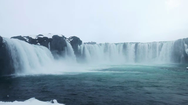 Godafoss 冬天视频素材