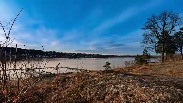 罗浮敦群岛的挪威峡湾景观视频素材