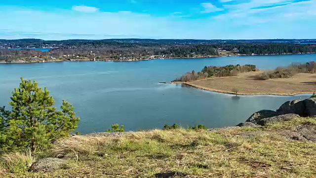 罗浮敦群岛的挪威峡湾景观视频素材