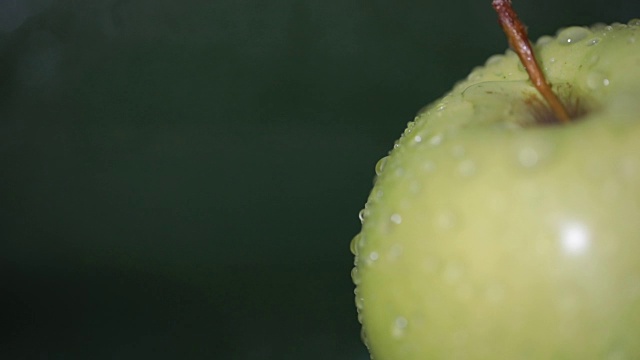 新鲜苹果特写视频素材