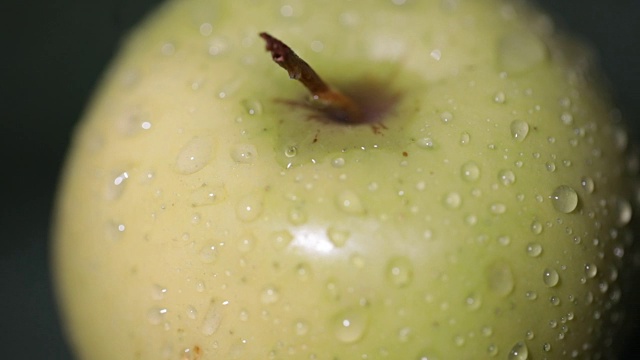 新鲜苹果特写视频素材