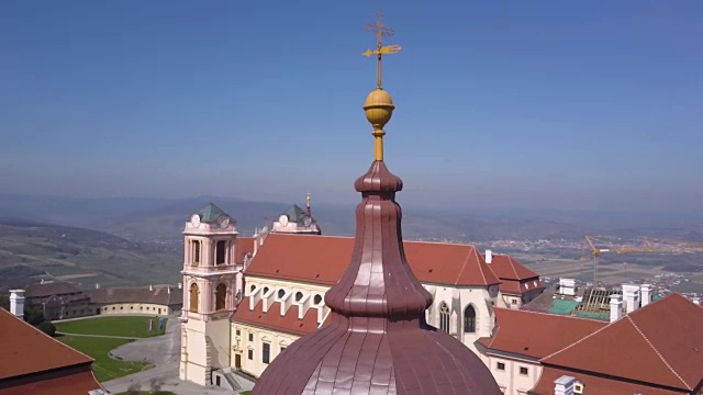 Göttweig Abbey - Krems/奥地利(空中拍摄4K)视频素材