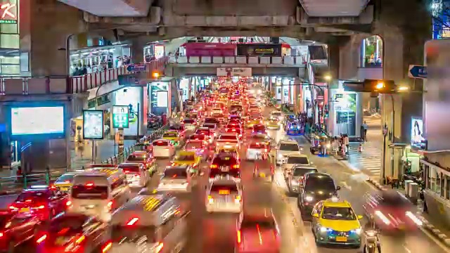 泰国曼谷的交通堵塞视频下载