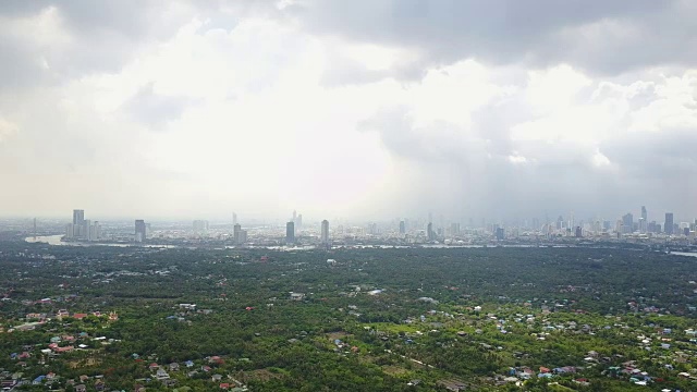 城市绿化鸟瞰图视频下载