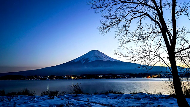 日本的富士山视频素材