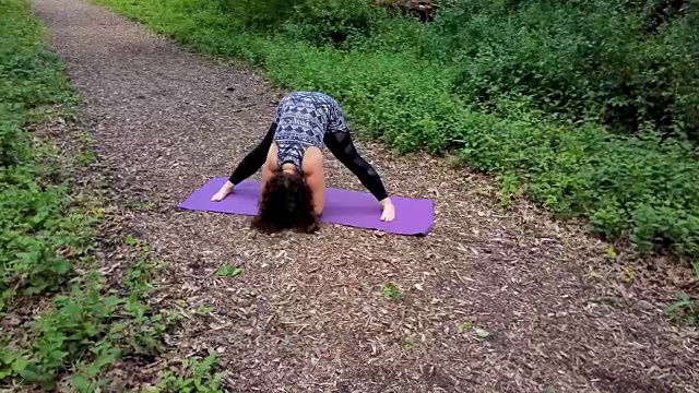 做瑜伽的女人-“Prasarita Padottanasana”视频下载