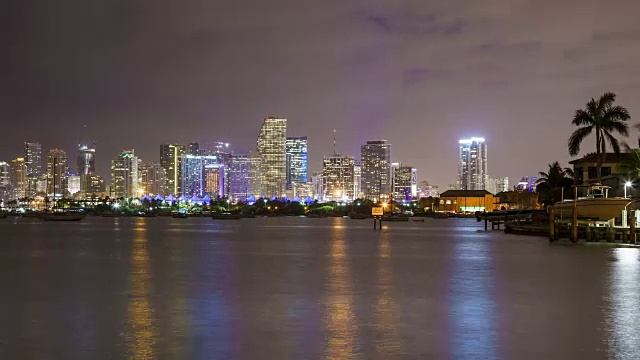 迈阿密夜景视频素材