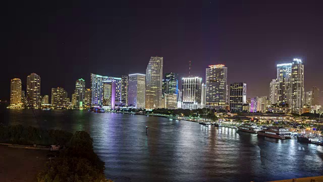 迈阿密夜景视频素材