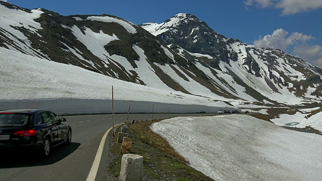 大格洛克纳高山公路，霍赫陶恩，卡林西亚阿尔卑斯，奥地利卡林西亚视频素材